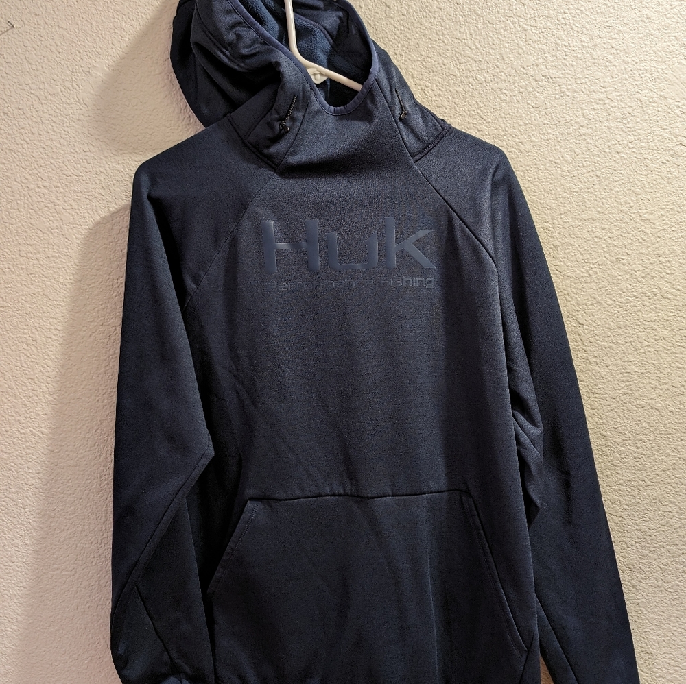 HUK Fin Performance Fleece Hoodie L Large